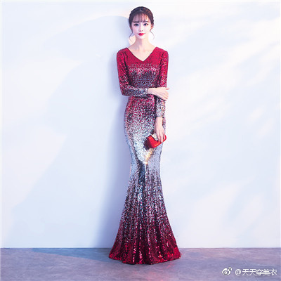 年会晚礼服图片_你就是最闪亮的星