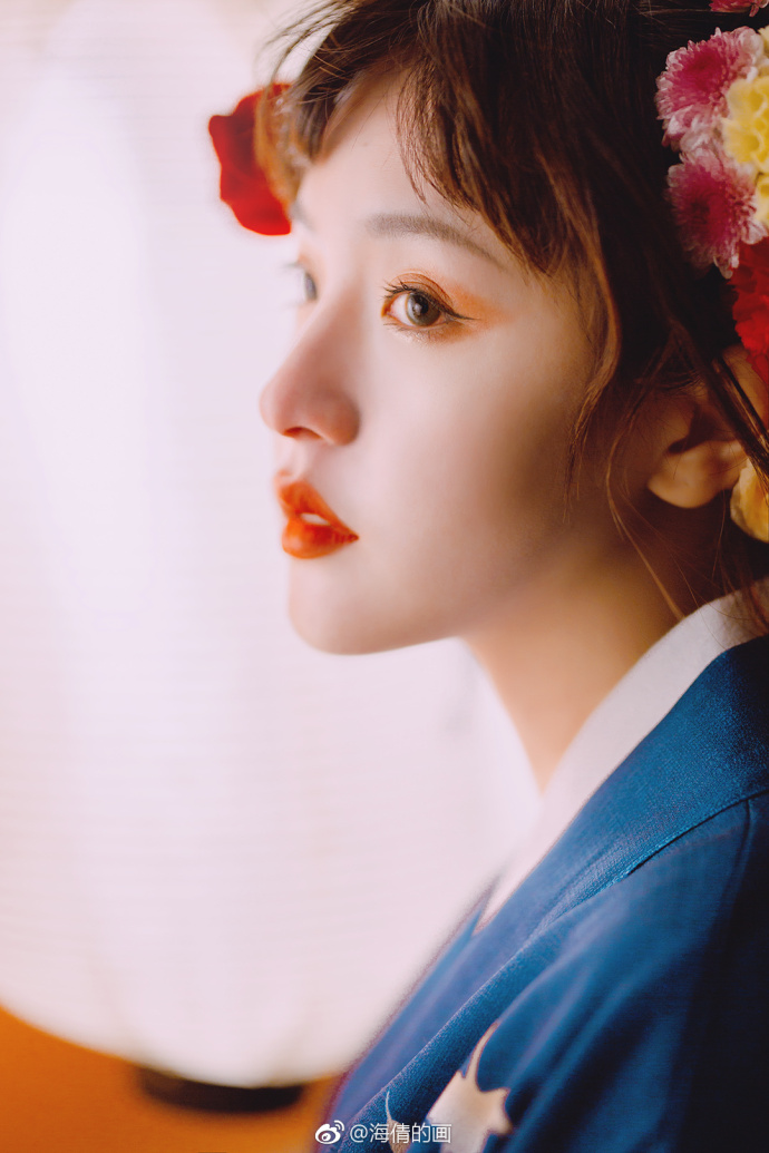 微博清纯美女许白桥日本和服唯美写真