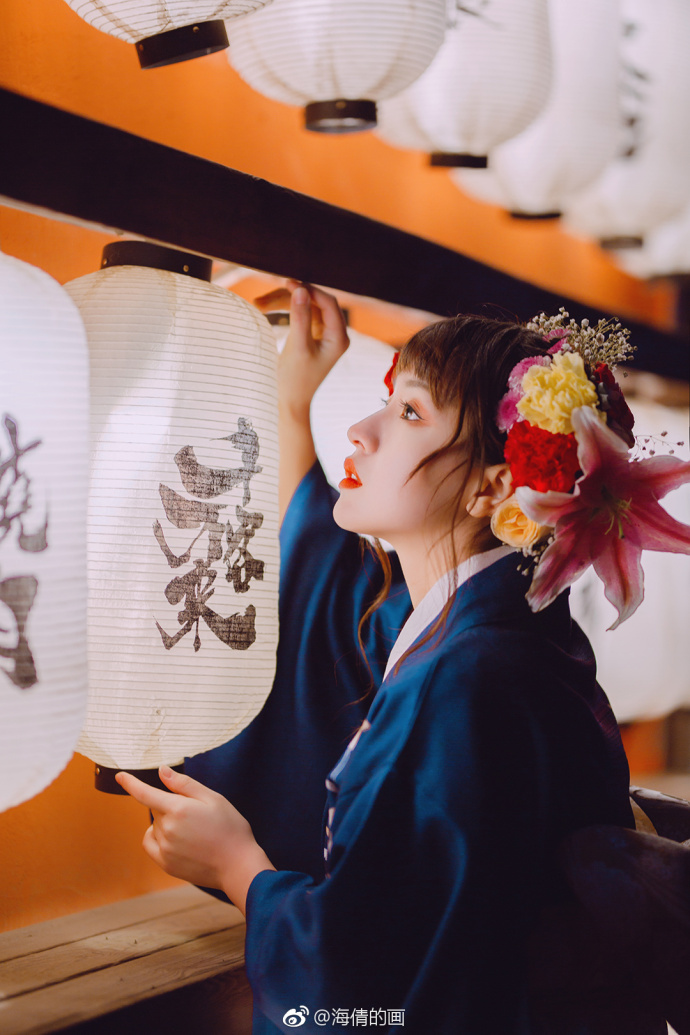 微博清纯美女许白桥日本和服唯美写真