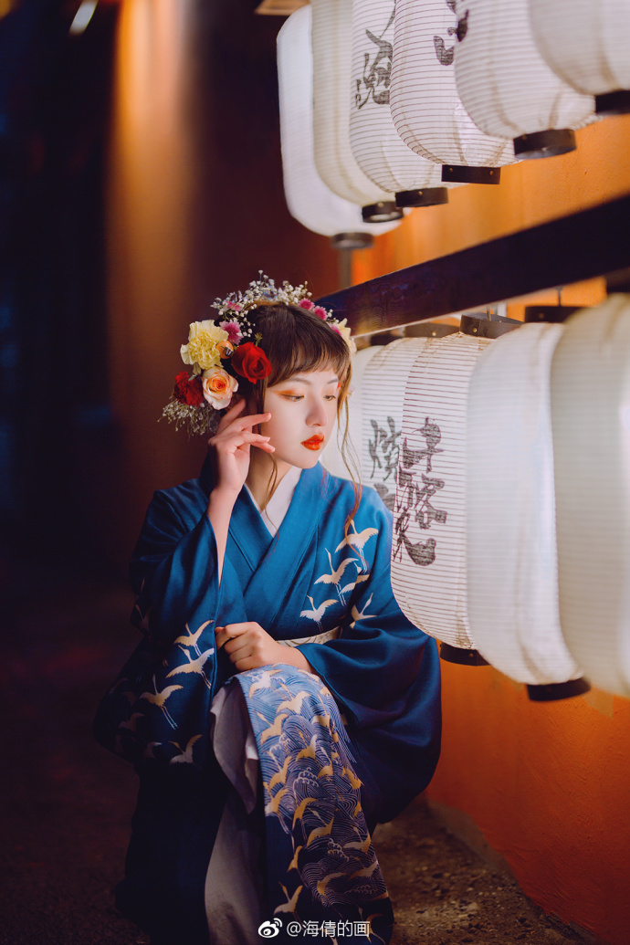 微博清纯美女许白桥日本和服唯美写真