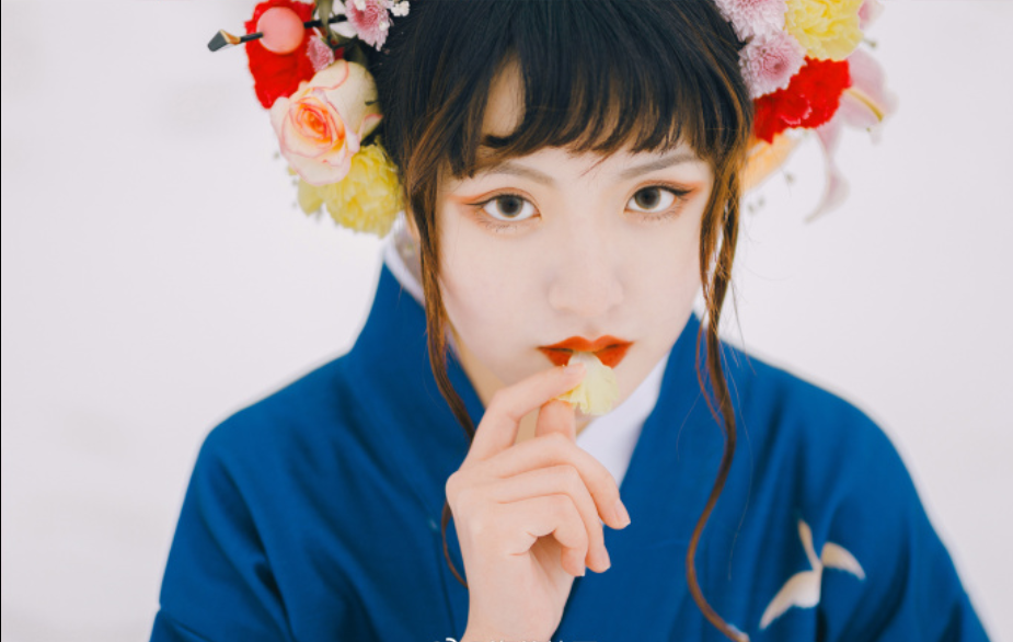 微博清纯美女许白桥日本和服唯美写真