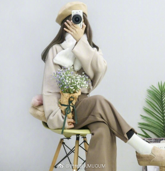韩式冬日萌萌哒的穿衣搭配秒变少女图片