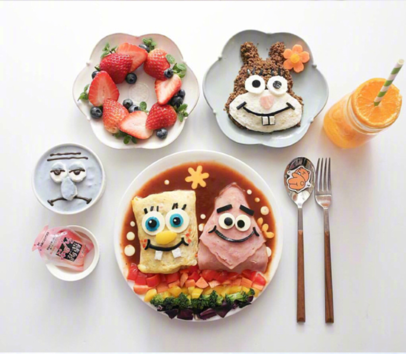 健康营养美食图片_幸福的两人早餐