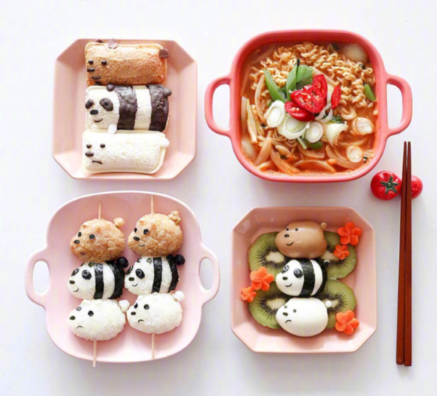 健康营养美食图片_幸福的两人早餐