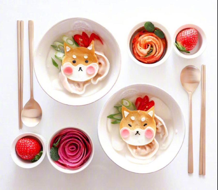 健康营养美食图片_幸福的两人早餐