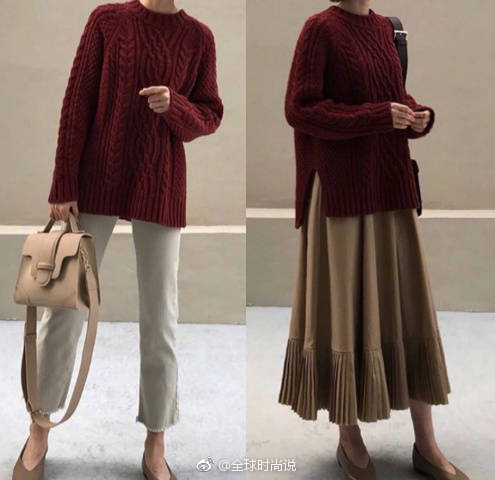 时尚又不夸张的休闲上班穿衣搭配look