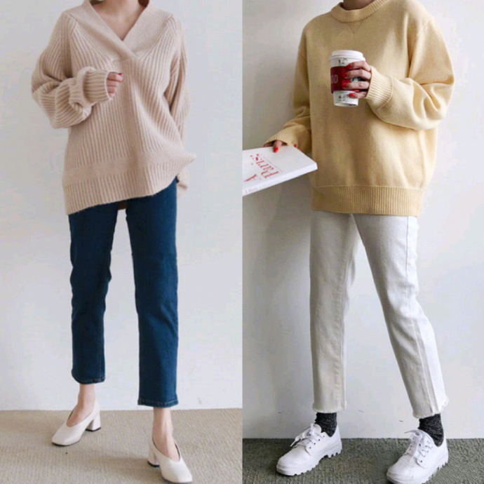 超百搭针织衫穿衣搭配LOOK