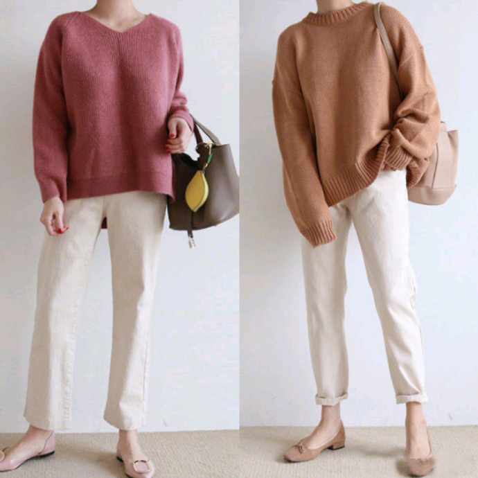 超百搭针织衫穿衣搭配LOOK
