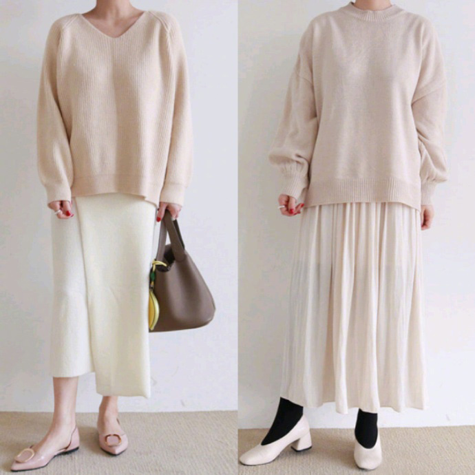 超百搭针织衫穿衣搭配LOOK
