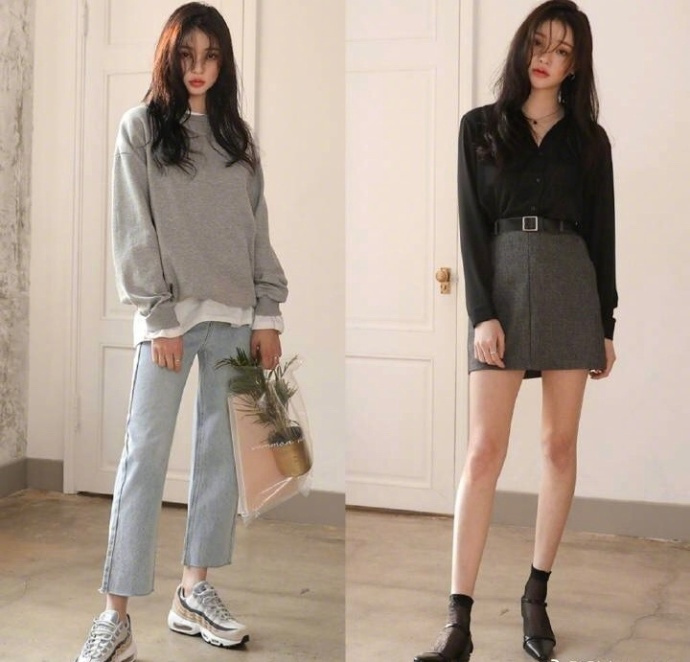 韩系甜美通勤风​​​​穿衣搭配LOOK