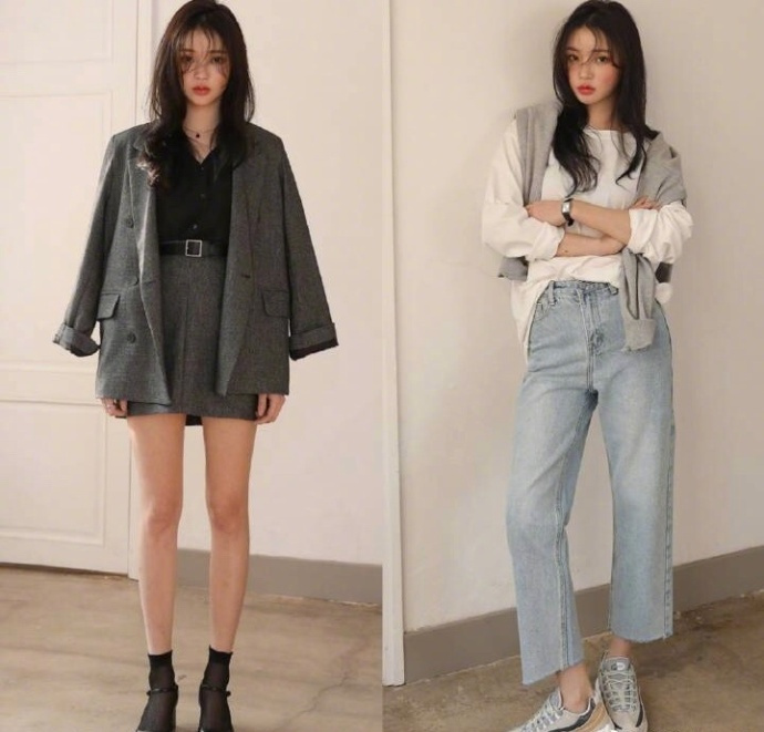 韩系甜美通勤风​​​​穿衣搭配LOOK
