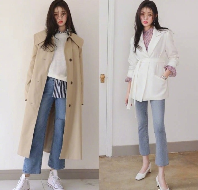 韩系甜美通勤风​​​​穿衣搭配LOOK