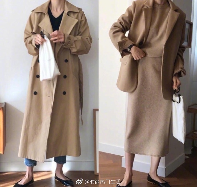 保暖与休闲感兼备的大衣风衣搭配look
