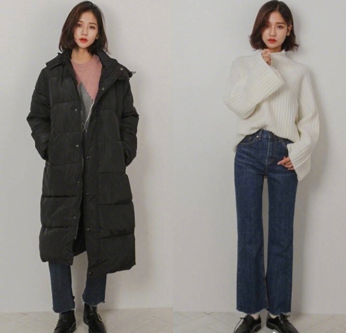 18套厚毛衣和毛呢大衣的搭配look