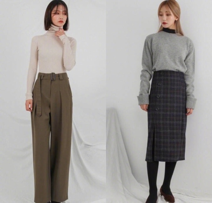 18套厚毛衣和毛呢大衣的搭配look