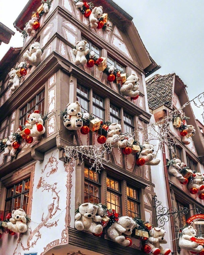 法国Strasbourg France小镇风景图片