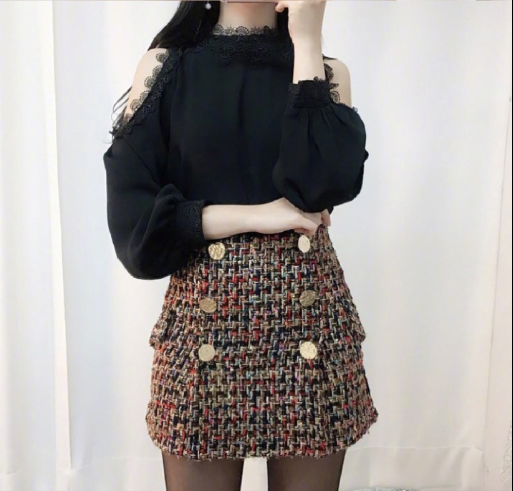 天气暖了小裙子穿起来甜美风搭配look