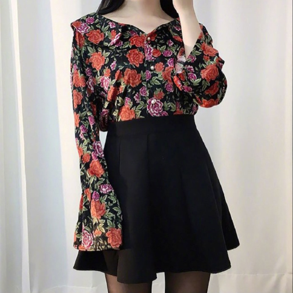 天气暖了小裙子穿起来甜美风搭配look