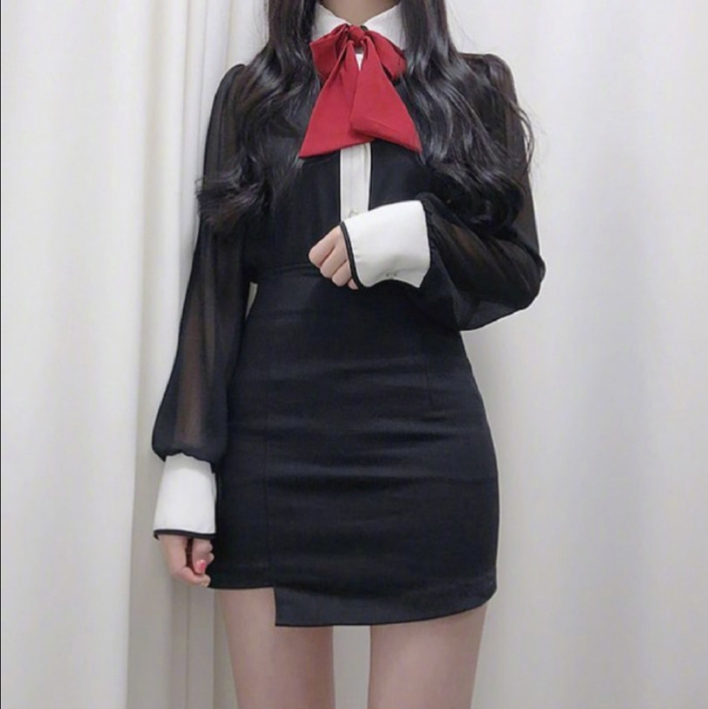 天气暖了小裙子穿起来甜美风搭配look