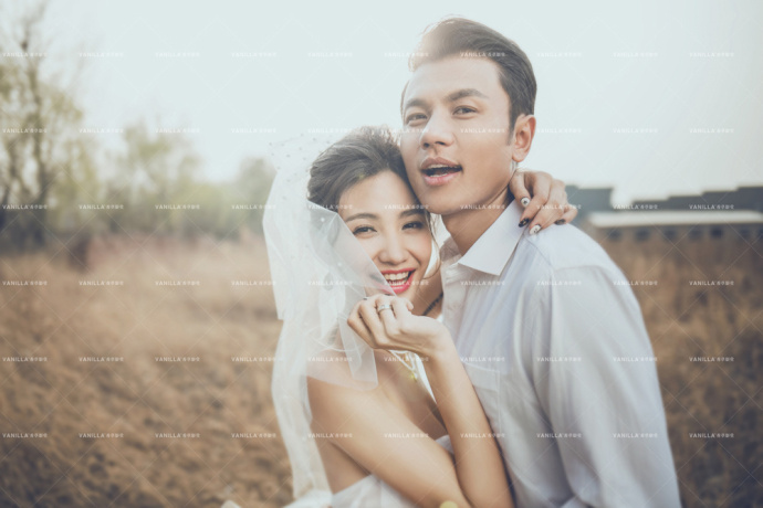 唯美个性婚纱照图片