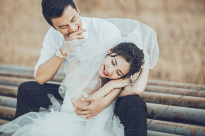 唯美个性婚纱照图片