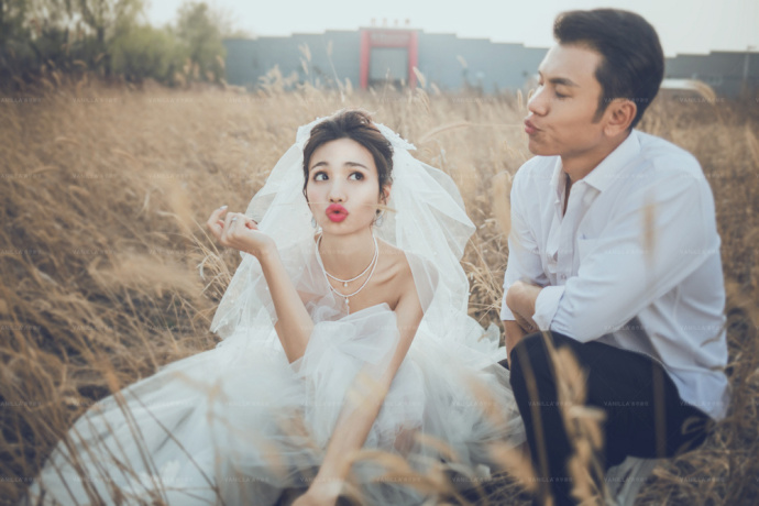 唯美个性婚纱照图片