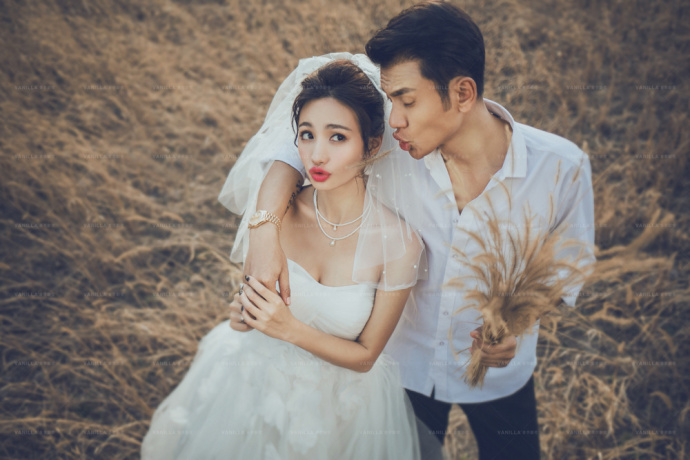 唯美个性婚纱照图片