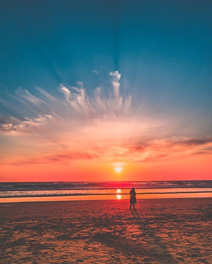 海边日落风景图片