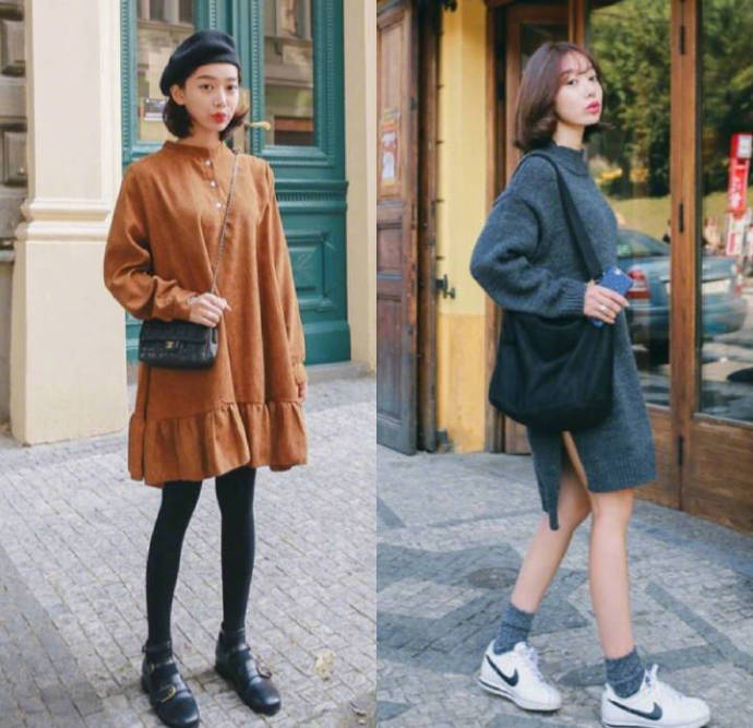 清纯美少女裙装约会穿搭look