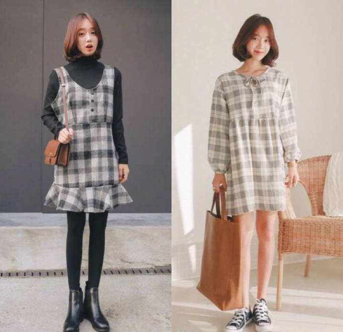清纯美少女裙装约会穿搭look