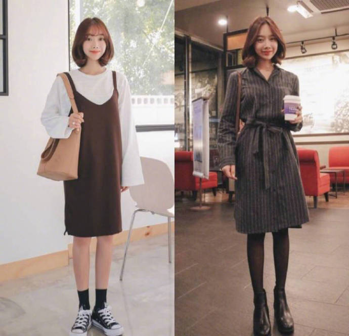 清纯美少女裙装约会穿搭look