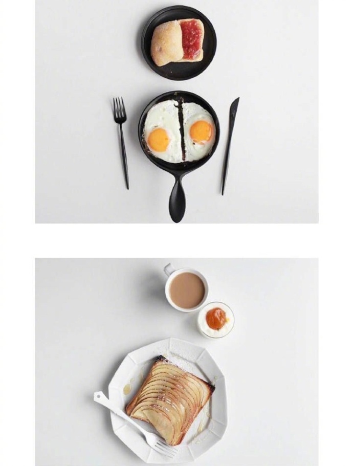 好想吃到这样的早餐图片