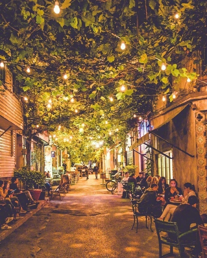 伊斯坦布尔的夜晚风景图片
