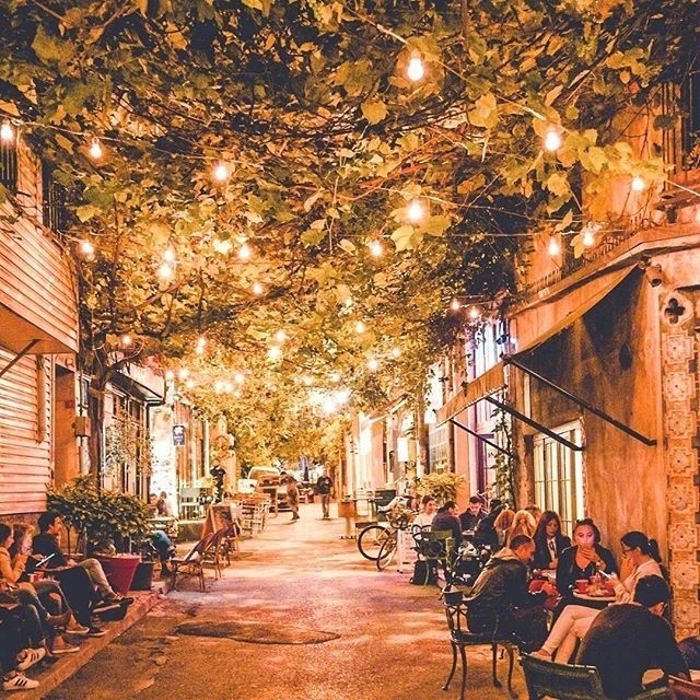 伊斯坦布尔的夜晚风景图片