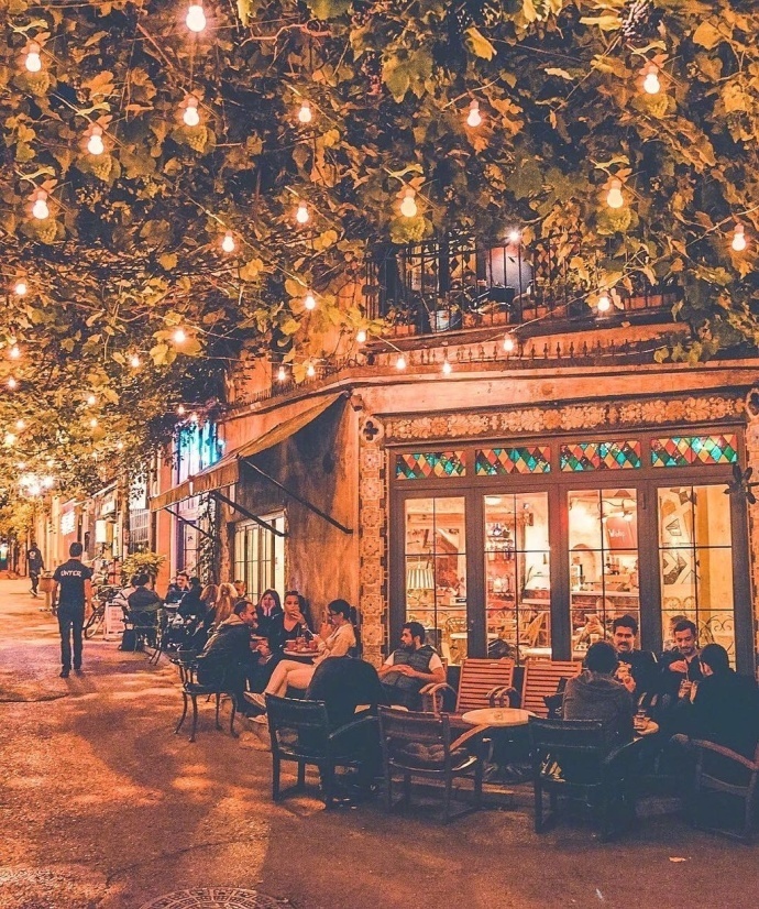 伊斯坦布尔的夜晚风景图片