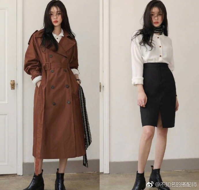 韩系甜美通勤风穿搭参考