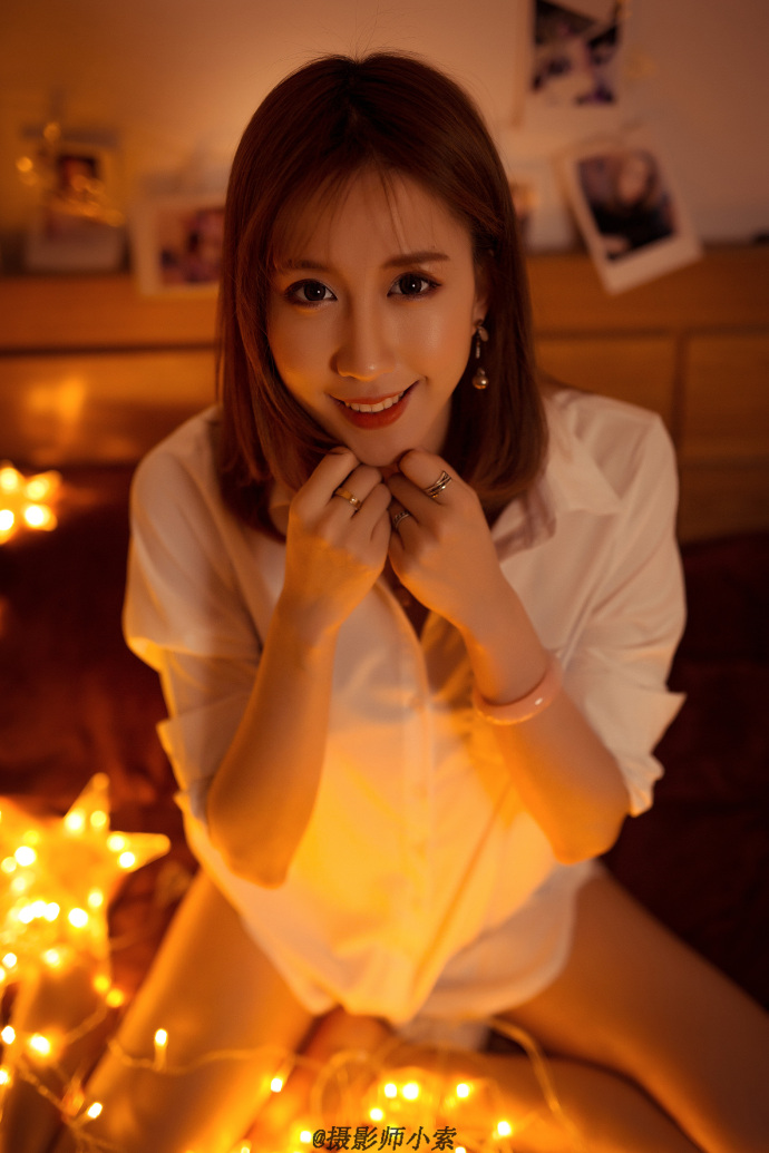 东北美女模特爱冰大人白衬衫唯美诱惑图片