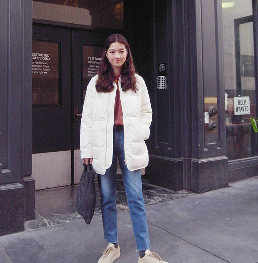 168cm高个子美女日常街拍搭配图片