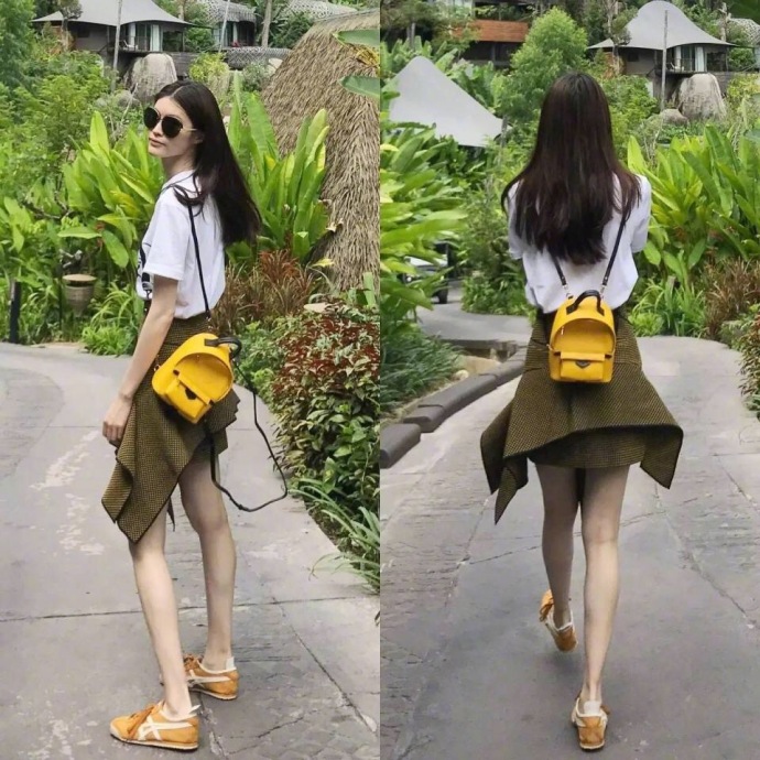 国际超模美女明星何穗为你示范旅行照的正确晒