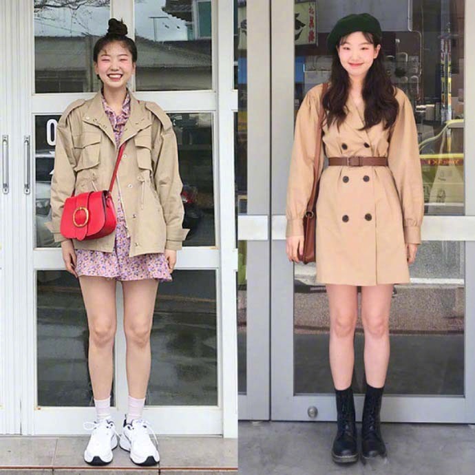 肉肉脸的女生穿衣搭配LOOK