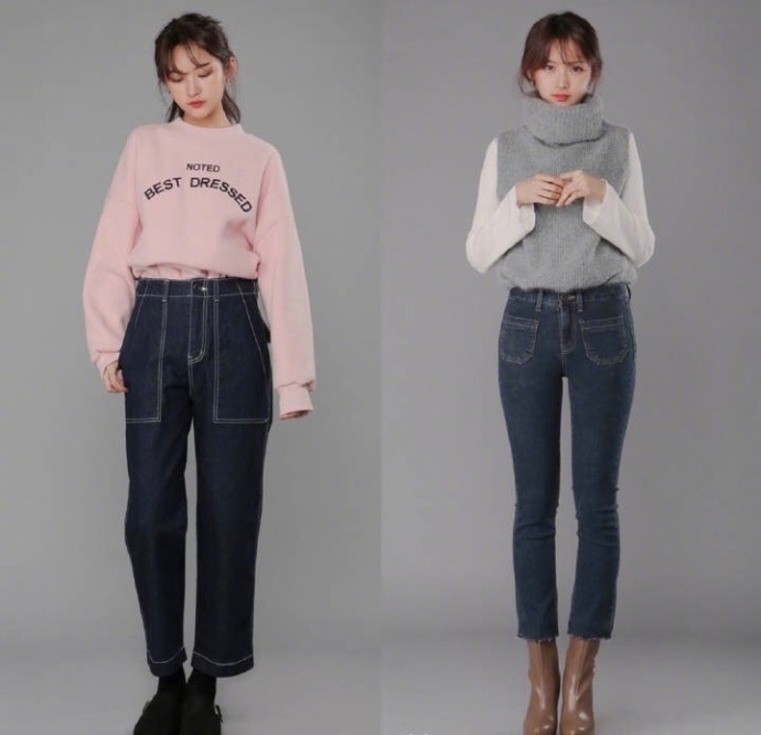 休闲百变的牛仔裤搭配Look