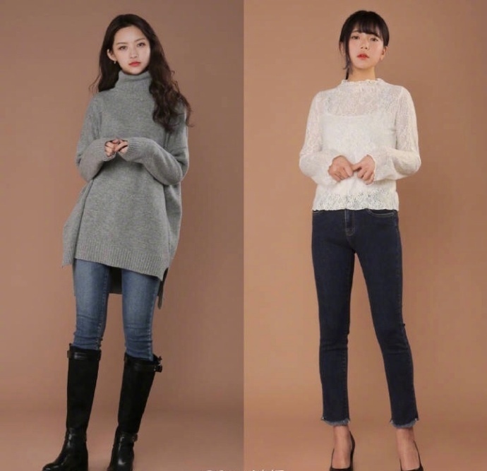 休闲百变的牛仔裤搭配Look