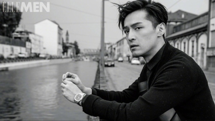 上海男演员胡歌少年胡歌与大叔胡歌《ELLE MEN》时
