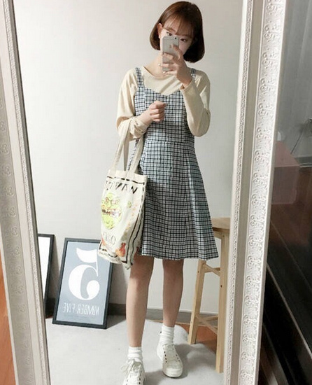 158小个子妹纸甜美穿衣搭配参考图片