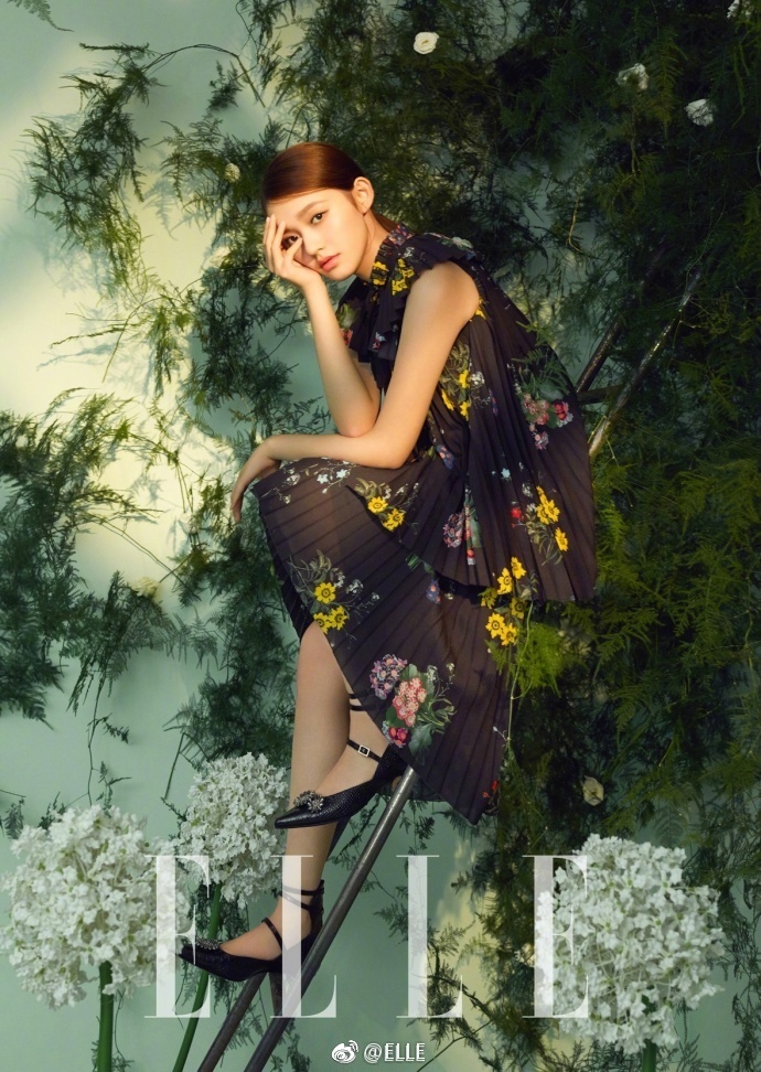 湖州美女明星林允Jelly elle杂志时尚封面大片
