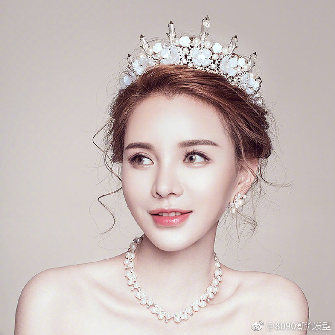 9款美美的新娘发型图片