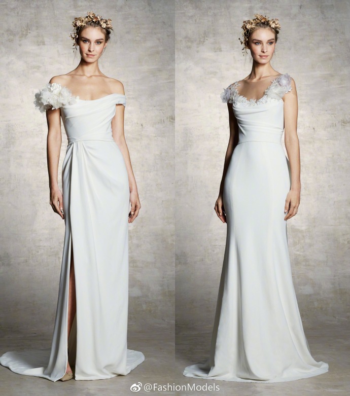 Marchesa Bridal Spring 2019婚纱礼服轻盈梦幻图片