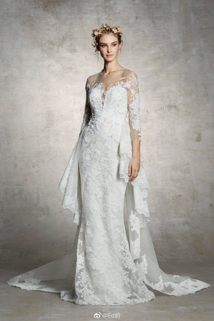 Marchesa Bridal Spring 2019仙女的嫁纱婚纱礼服图片