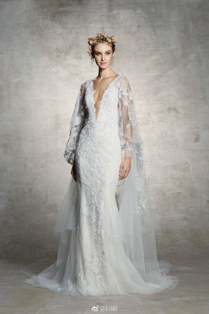 Marchesa Bridal Spring 2019仙女的嫁纱婚纱礼服图片