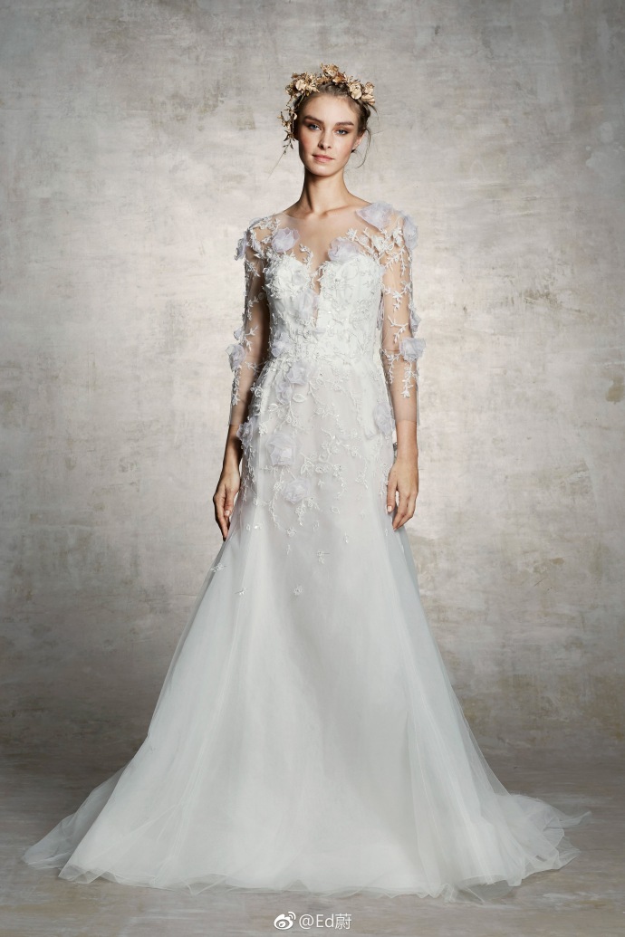 Marchesa Bridal Spring 2019仙女的嫁纱婚纱礼服图片